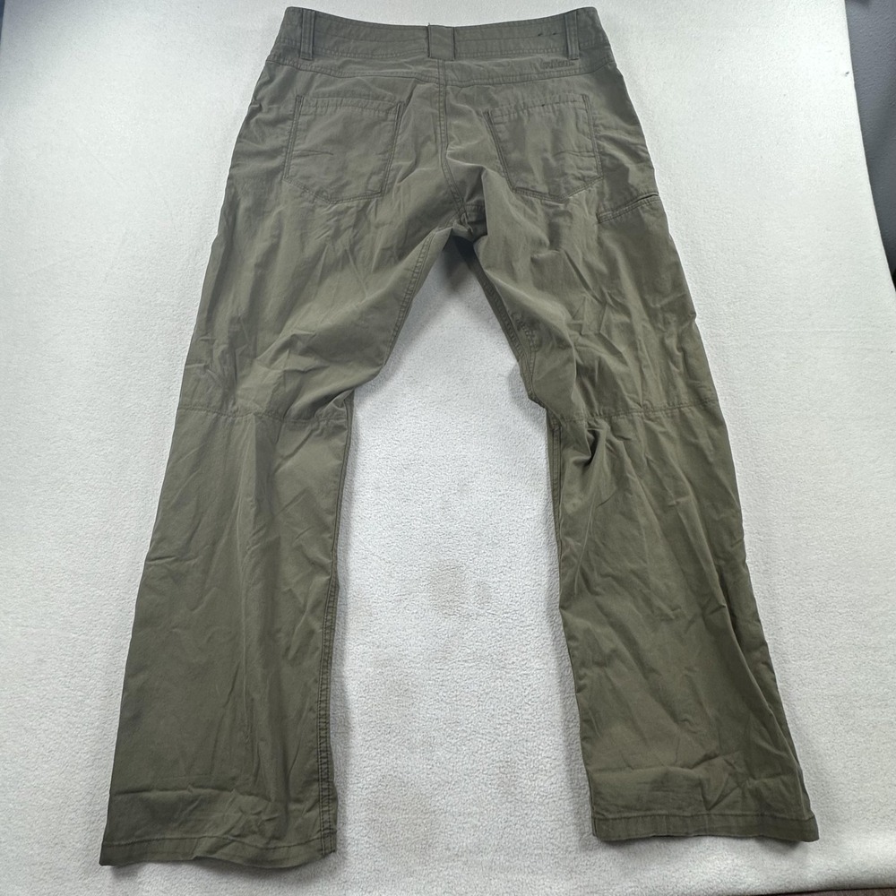 Kuhl Slax Pants Mens 36 Green Stretch Chino Hiking Outdoor Casual Enduro Fabric - Picture 3 of 16